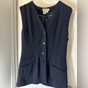 💖 Mix & Match: 4 for $25! 💖 

Ann Taylor Navy Sleeveless Blazer vest